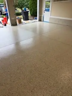 Quartz garage floor coating